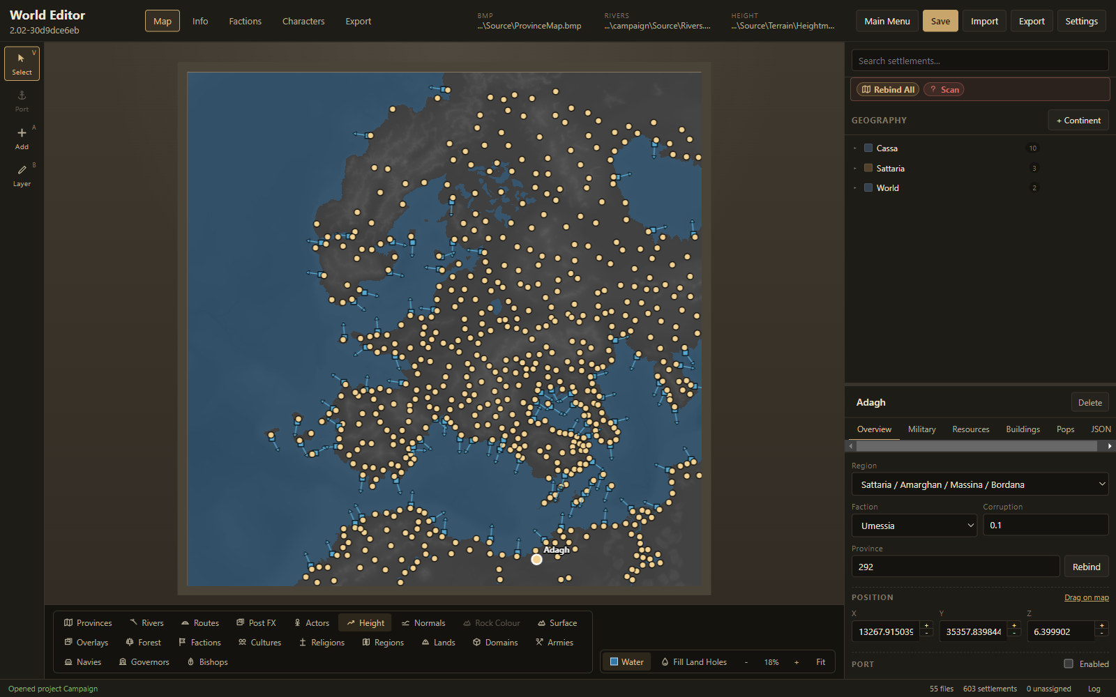 Heightmap mode